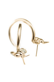 Bees Hoops | Silver Gold Plated